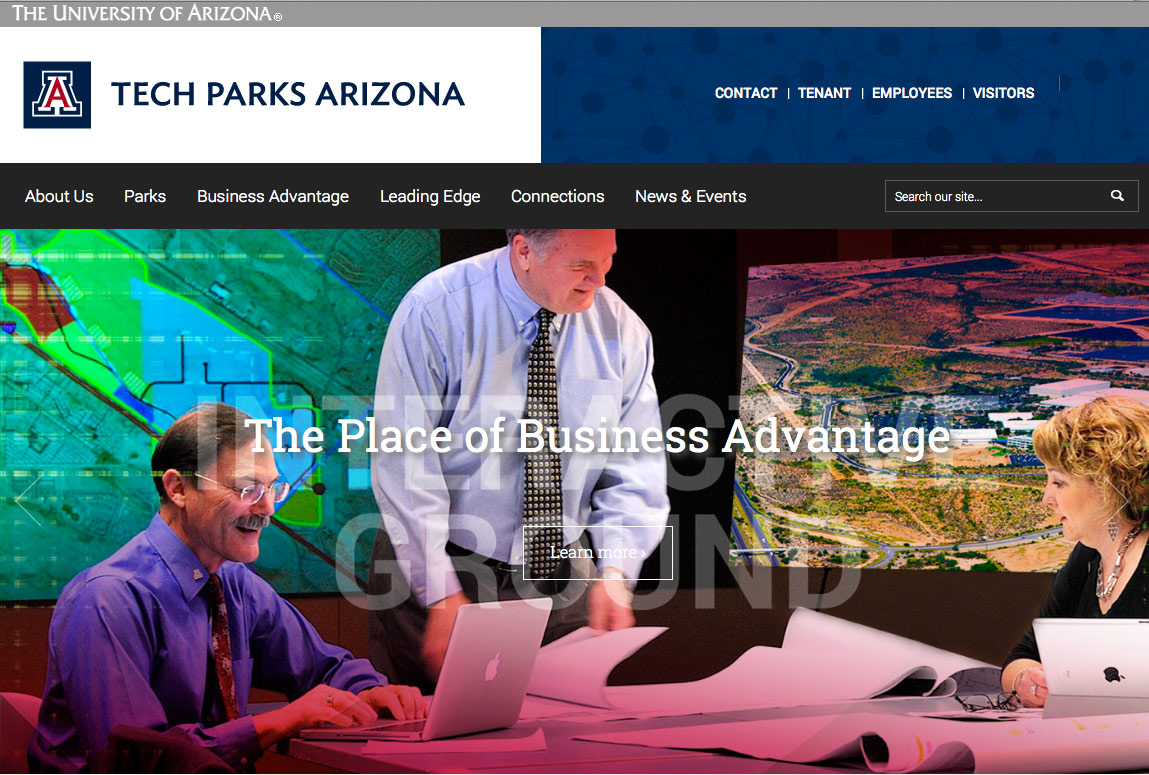 Tech Parks Arizona Website